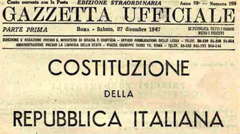 27 Dicembre 1947-27 Dicembre 2017, La Costituzione Italiana Compie 70 ...